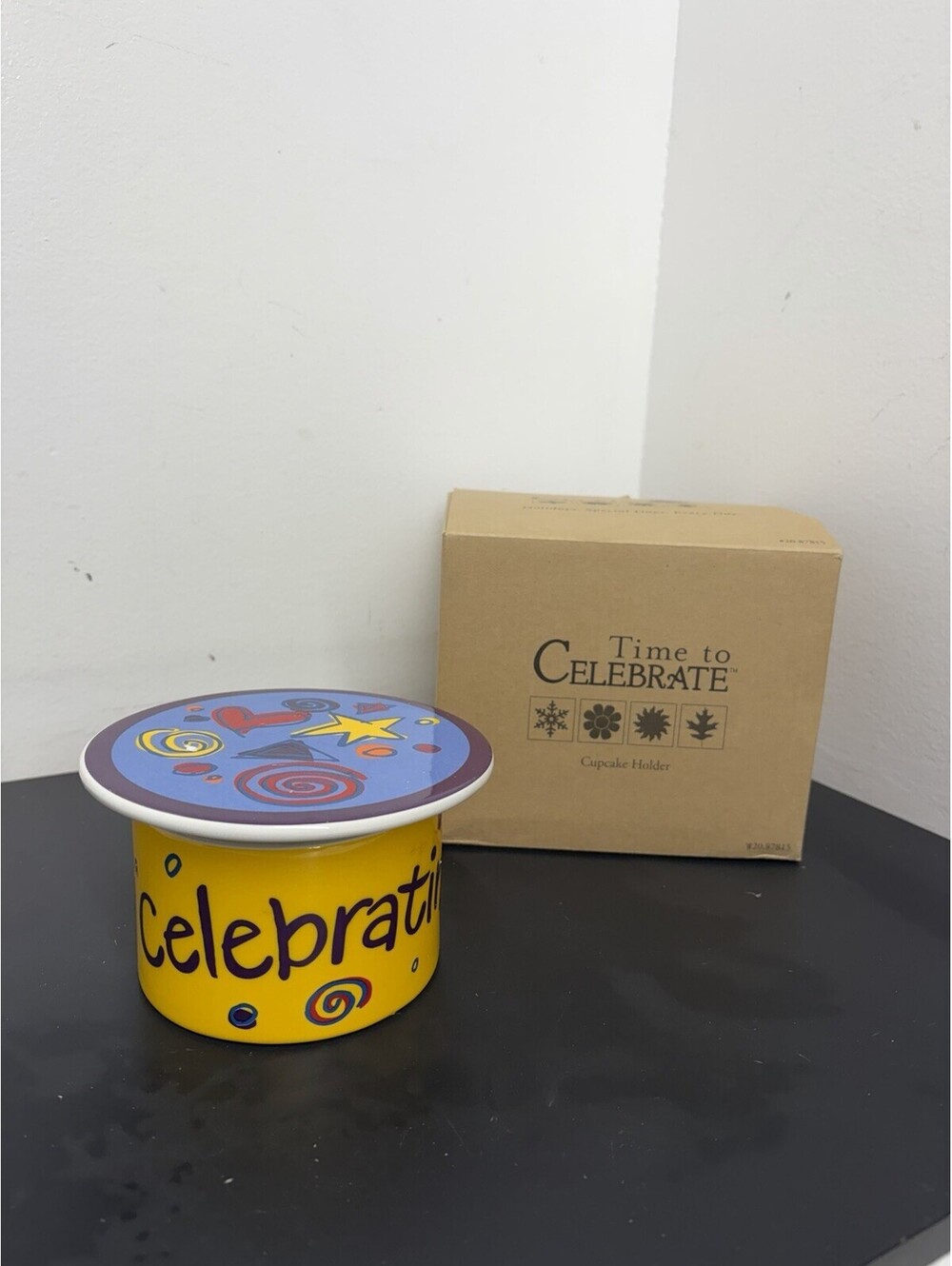 Vintage Spinning Cupcake Holder That Plays Happy Birthday “Celebrate You Today”